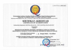 sertifikat akreditasi PSPA 2017